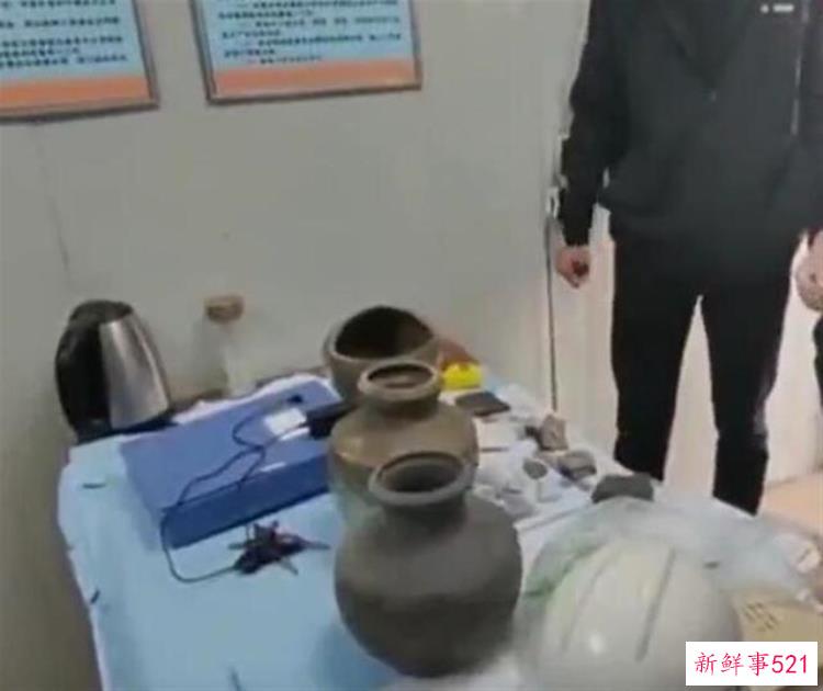 安徽阜阳一工地挖出汉代古墓墓葬已严重破坏