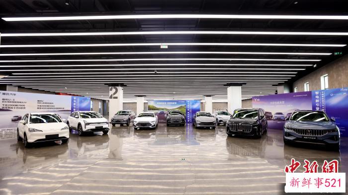 新能源汽车展览。　铁西区委宣传部 摄