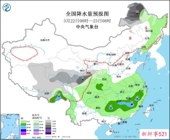 冷空气将影响北方大部地区 江南华南多降雨有强对流