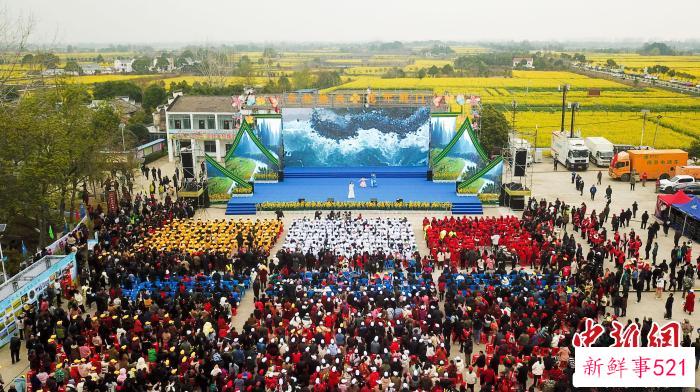 2023年湖北省油菜花节暨荆门·沙洋第十五届油菜花旅游节开幕 郑波 摄