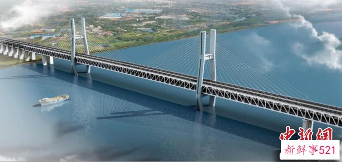 崇启公铁长江大桥设计效果图 铁路上海局供图