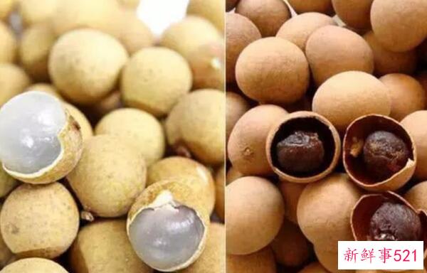 桂圆和龙眼的区别 龙眼是晒干后的龙眼(前者汁多 后者味甜)