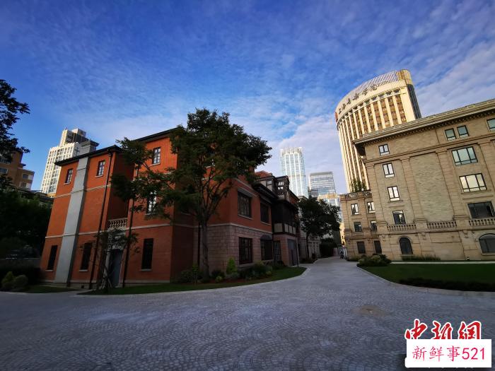 “上音”在拆除违章建筑、校园围墙等的同时，修缮校内6幢优秀历史建筑，提升校区人文品位。　上海市教委供图