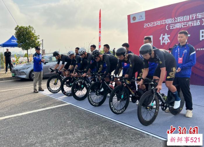 男子团体计时赛黑龙江男队获得第五名。　黑龙江省体育局提供