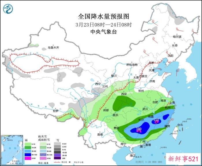 冷空气给北方地区带来大风降温沙尘天气 南方将迎降水