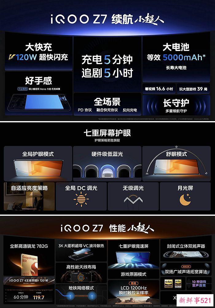 “性能续航小超人”iQOO Z7系列发布 售价1299元起