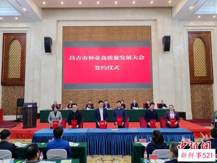 签约现场。　王小军 摄