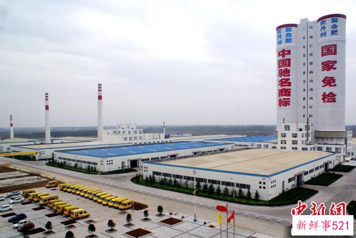 图为临沭县化工产业园区史丹利公司。　临沭融媒 供图