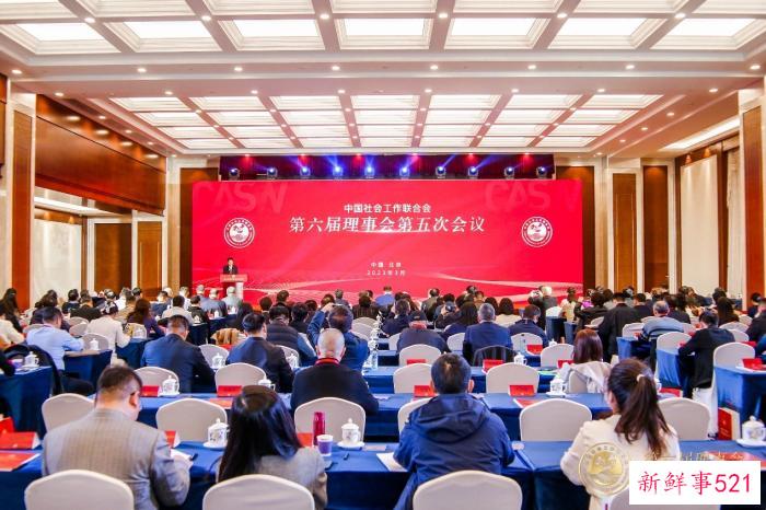 中国社会工作联合会第六届理事会第五次会议召开