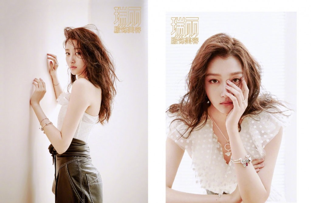 关晓彤时尚慵懒写真图片