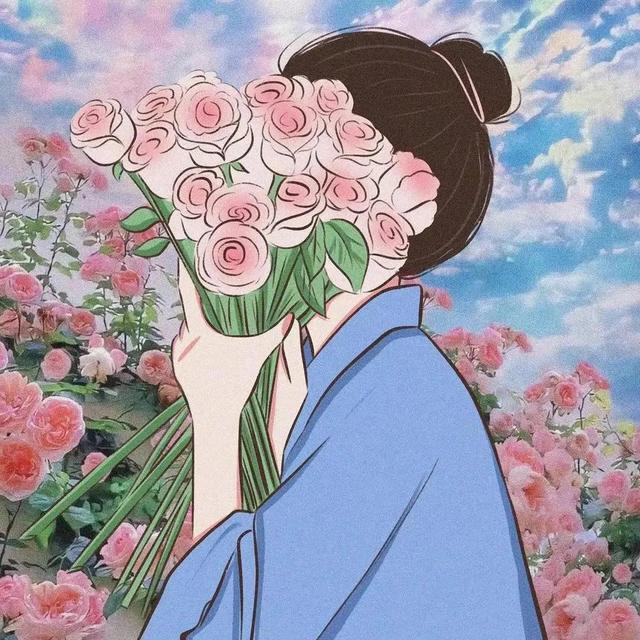 一组氛围感十足的女生头像