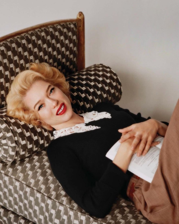 法国女神蕾雅性感大片曝光,全裸出镜展露好身材,化身梦露太神似