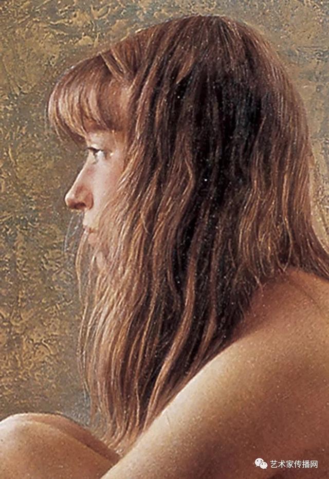 李晓刚用坦培拉油画混合画法画出的人体画，真是惊艳