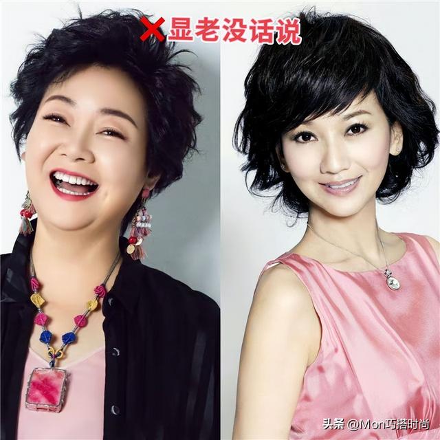 女人过了50岁,剪短发别不烫,推荐这4种“卷发”,既时髦又减龄