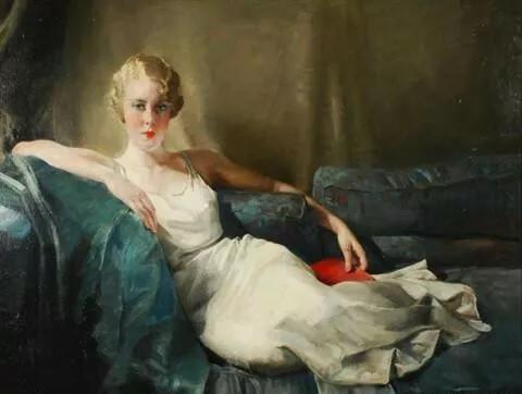 优雅美妇——比利时画家沃特莱特人物油画女性肖像作品欣赏