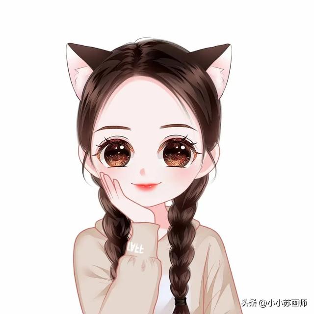 换个头像吧，可可爱爱的女生卡通头像，太招人喜欢了