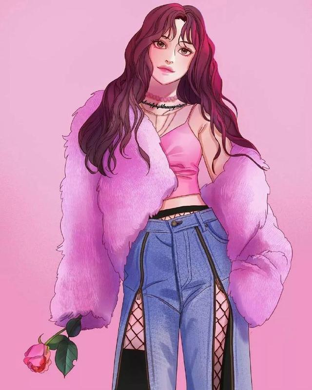 一组动漫美少女精美插画合集,楚楚动人的样子惹人怜爱