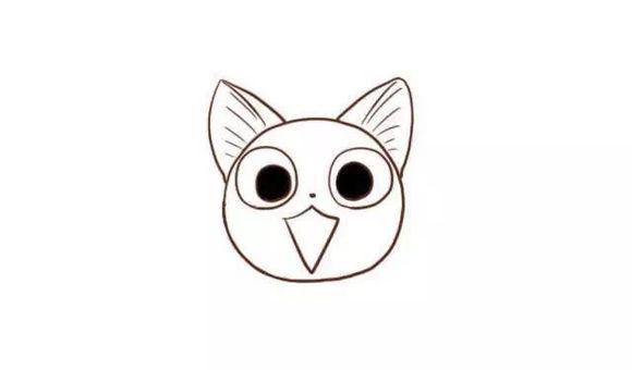 超可爱的小猫咪简笔画教程