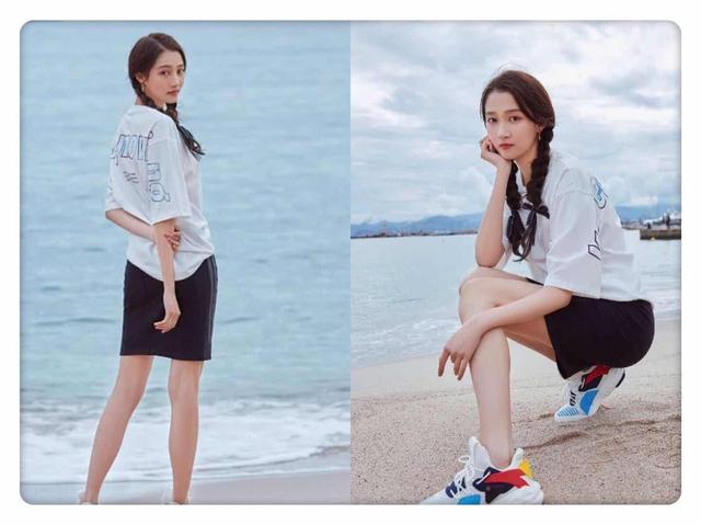 换装后的关晓彤，少女感爆棚