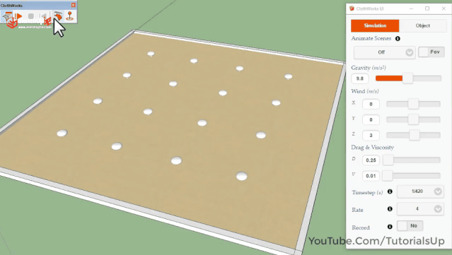 SU建沙发难?一个布料模拟插件就搞定啦