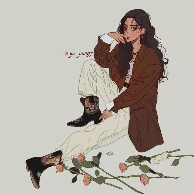 一组动漫美少女精美插画合集,楚楚动人的样子惹人怜爱