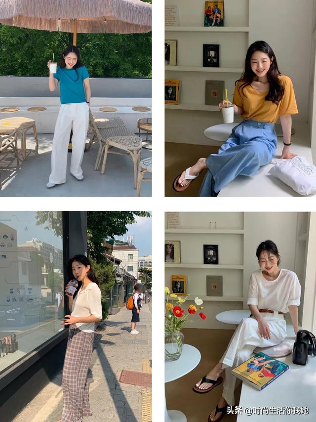 今夏王炸组合“T恤+阔腿”，人人皆能轻松驾驭！让你气质一路飙升