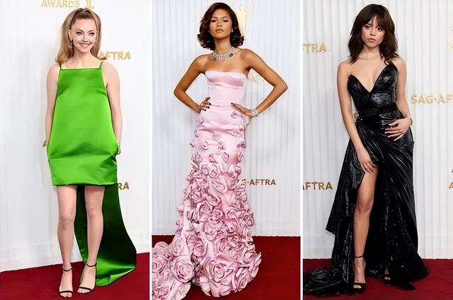 美国这一夜，国际女星风情万种，有人保守有人真大胆，但都不怕冷