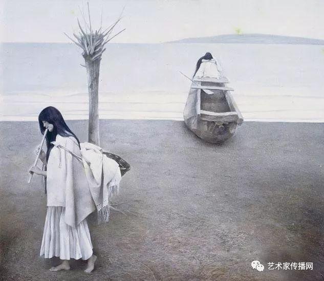 李晓刚用坦培拉油画混合画法画出的人体画，真是惊艳