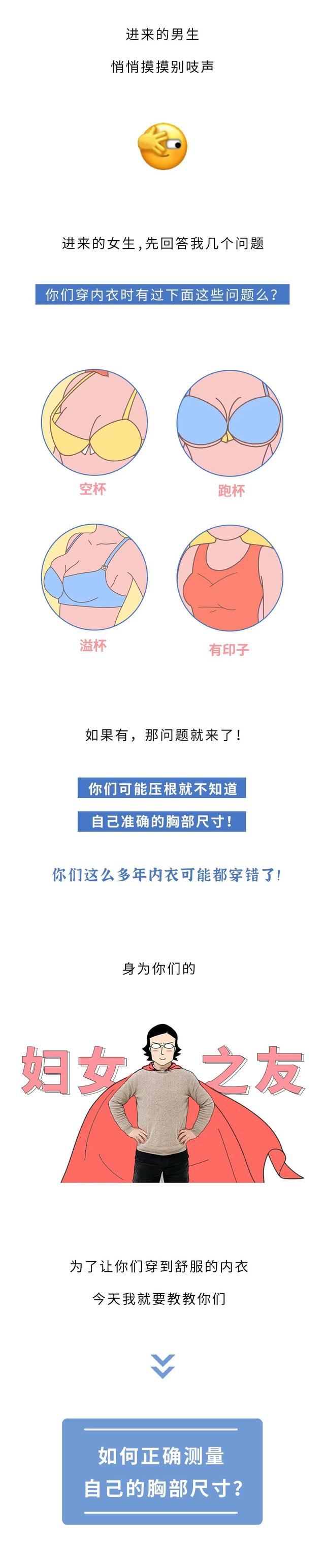 女生如何正确计算胸部的罩杯?
