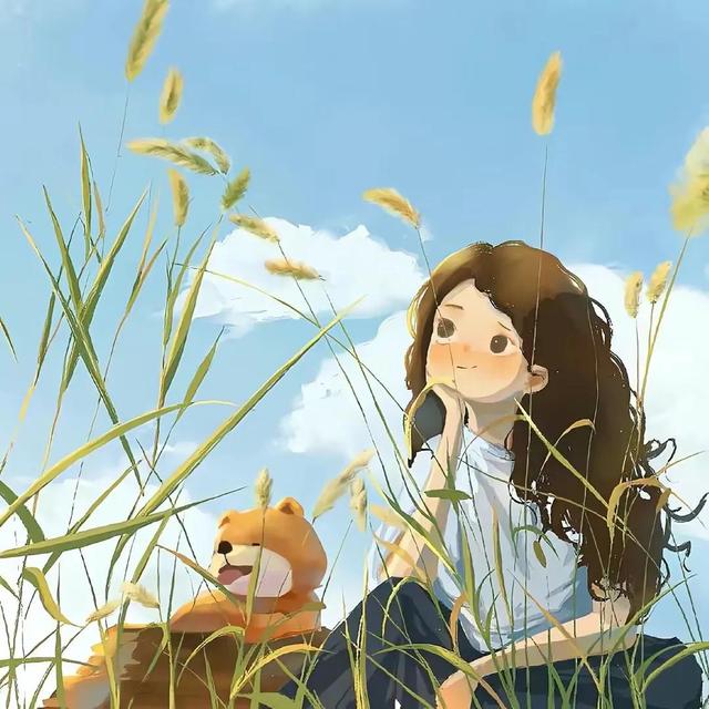 一组氛围感十足的女生头像