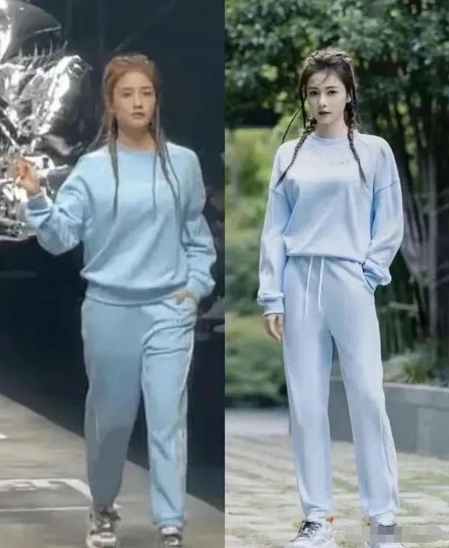 完美女神是假的，胯宽腿粗，溜肩没腰，生图揭露人间真实