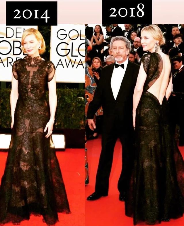 美国这一夜，国际女星风情万种，有人保守有人真大胆，但都不怕冷