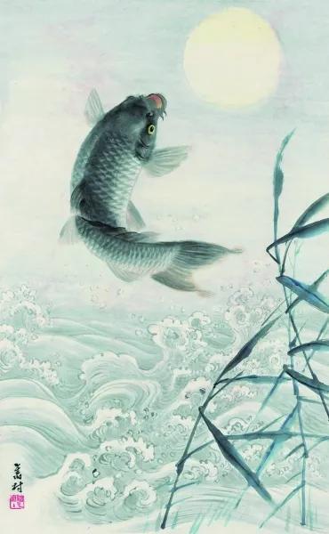国画锦鲤,逢考必过