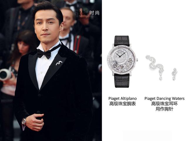 关晓彤薄荷绿礼服裙获赞，胡歌红毯上的“眨眼杀”好迷人！