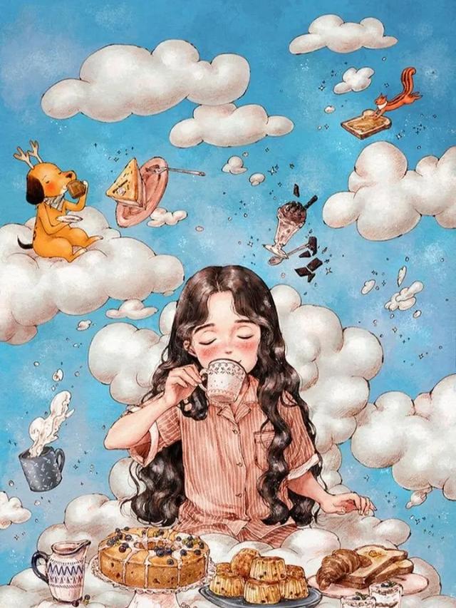 森系插画《森林女孩》韩国插画师Aeppol的插画作品第三期