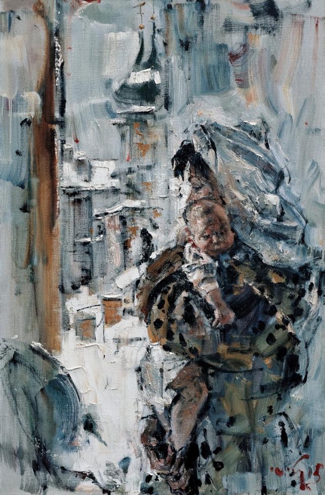 俄罗斯画家尤里·卡留塔的油画美女，优雅而妩媚！