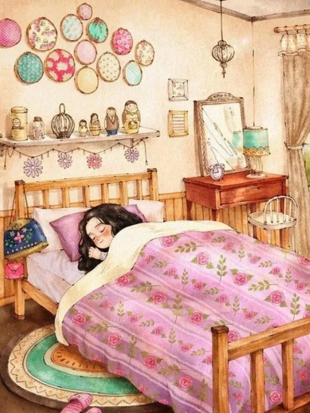 森系插画《森林女孩》韩国插画师Aeppol的插画作品第三期