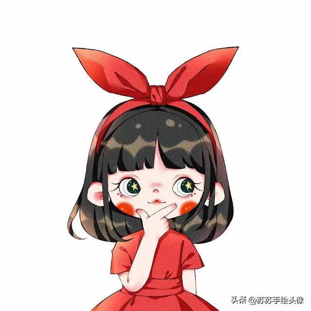 换个头像吧，简单可爱的女生卡通头像，太有童年的趣味性了
