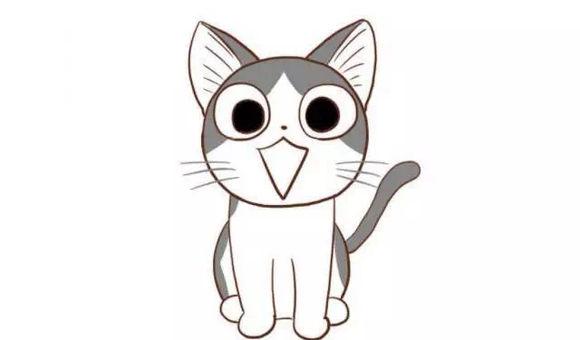 超可爱的小猫咪简笔画教程