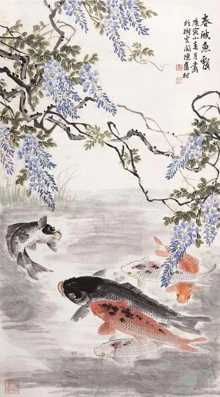 国画锦鲤,逢考必过