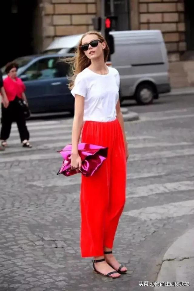 今夏王炸组合“T恤+阔腿”，人人皆能轻松驾驭！让你气质一路飙升