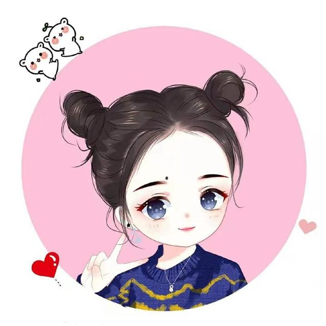 好可爱的真人少女卡通头像，心要萌化了
