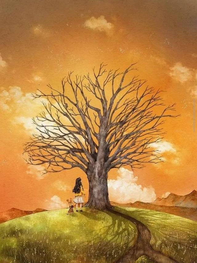 森系插画《森林女孩》韩国插画师Aeppol的插画作品第三期