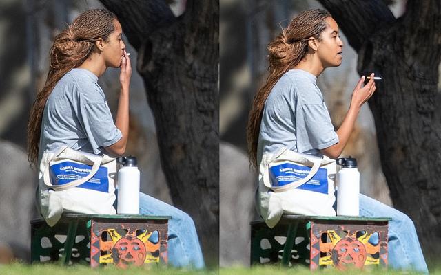 奥巴马23岁长女找妹妹男友聊天，吞云吐雾是老手，容貌复制了爸爸