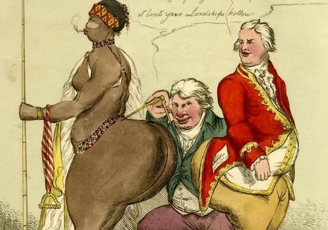 非洲女孩巴特曼因有巨臀,一生被赤身裸体展览,死后还被做成标本