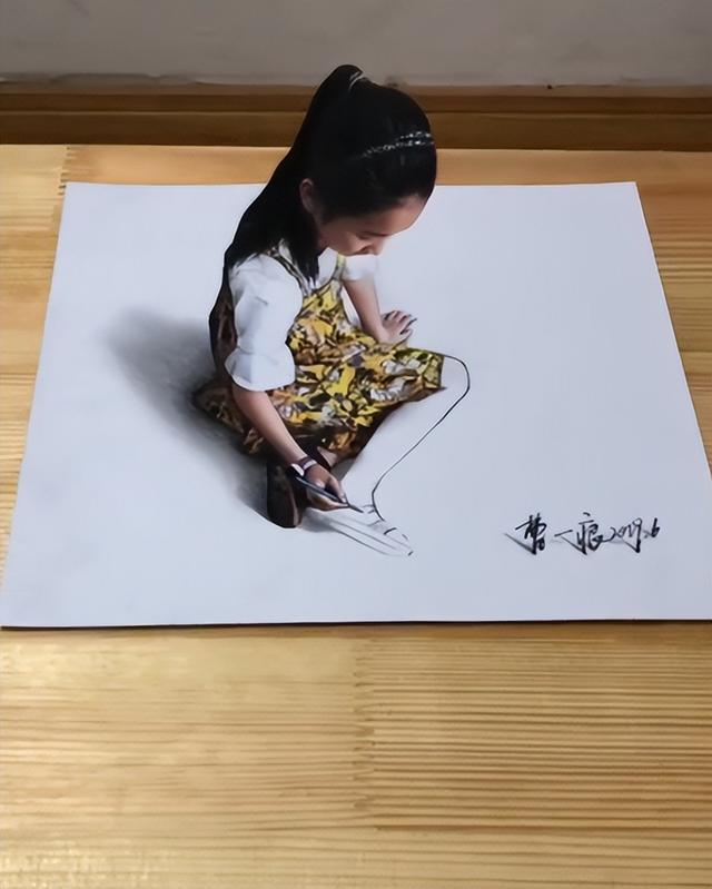 3D绘画牛人多厉害？画出真假难辨的“立体美女”，震惊500万网友