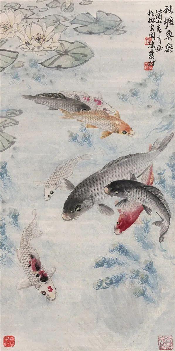 国画锦鲤,逢考必过