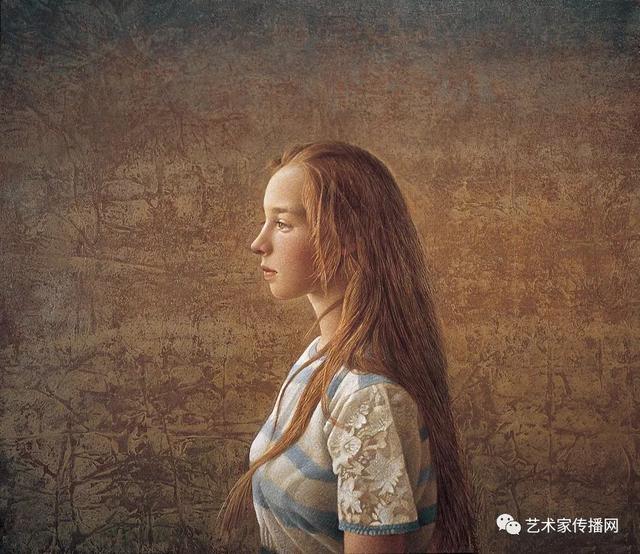 李晓刚用坦培拉油画混合画法画出的人体画，真是惊艳