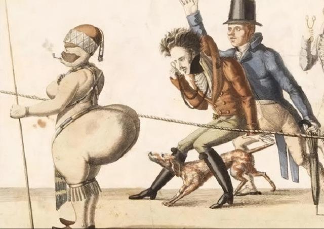 非洲女孩巴特曼因有巨臀,一生被赤身裸体展览,死后还被做成标本