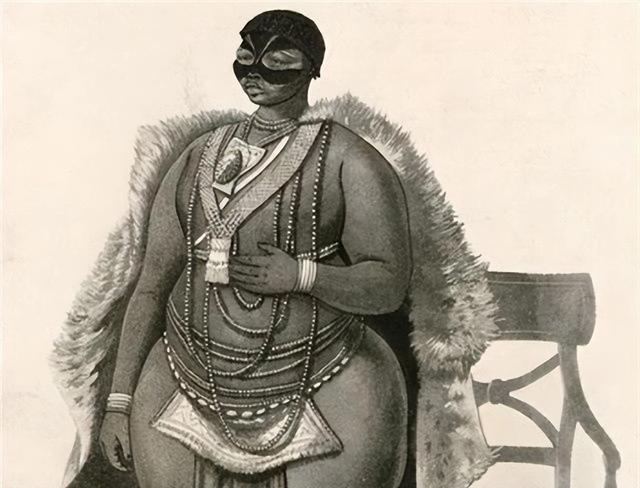 非洲女孩巴特曼因有巨臀,一生被赤身裸体展览,死后还被做成标本